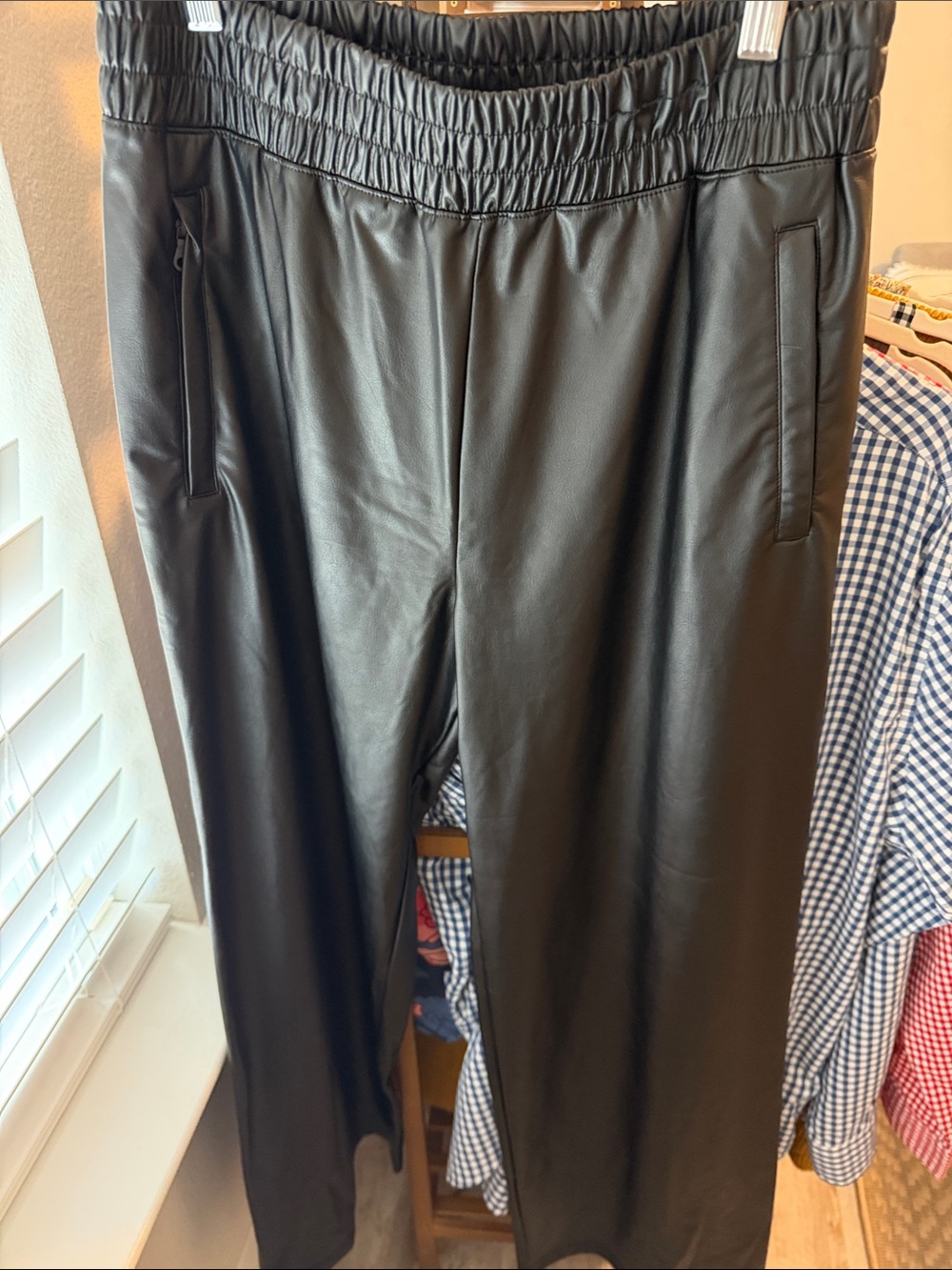 Offline by Aerie Faux Leather Jogger Pants